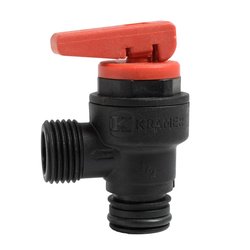 Supapa siguranta Kramer, racord o-ring filet 1/2 FE, 3 bar, compozit, parghie manuala