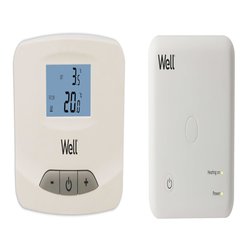 Termostat electronic cu afisaj digital wireless Well, THERMALW-WL, neprogramabil